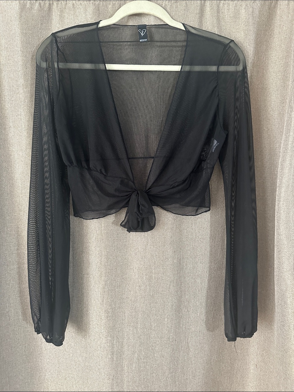 Windsor Sheer Mesh crop top
